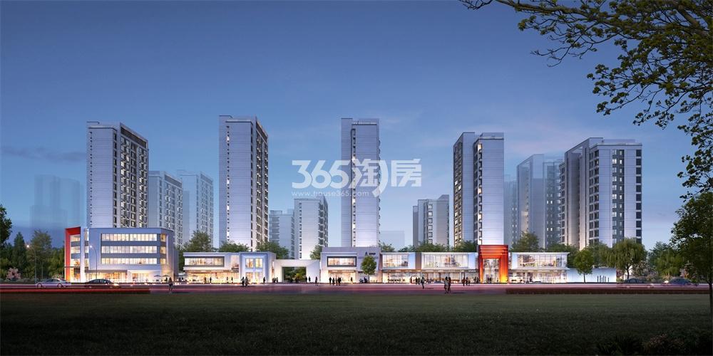 远洋星悦西沿街夜景透视效果图