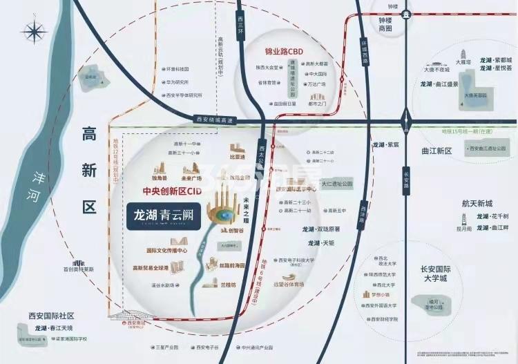 龙湖青云阙交通图