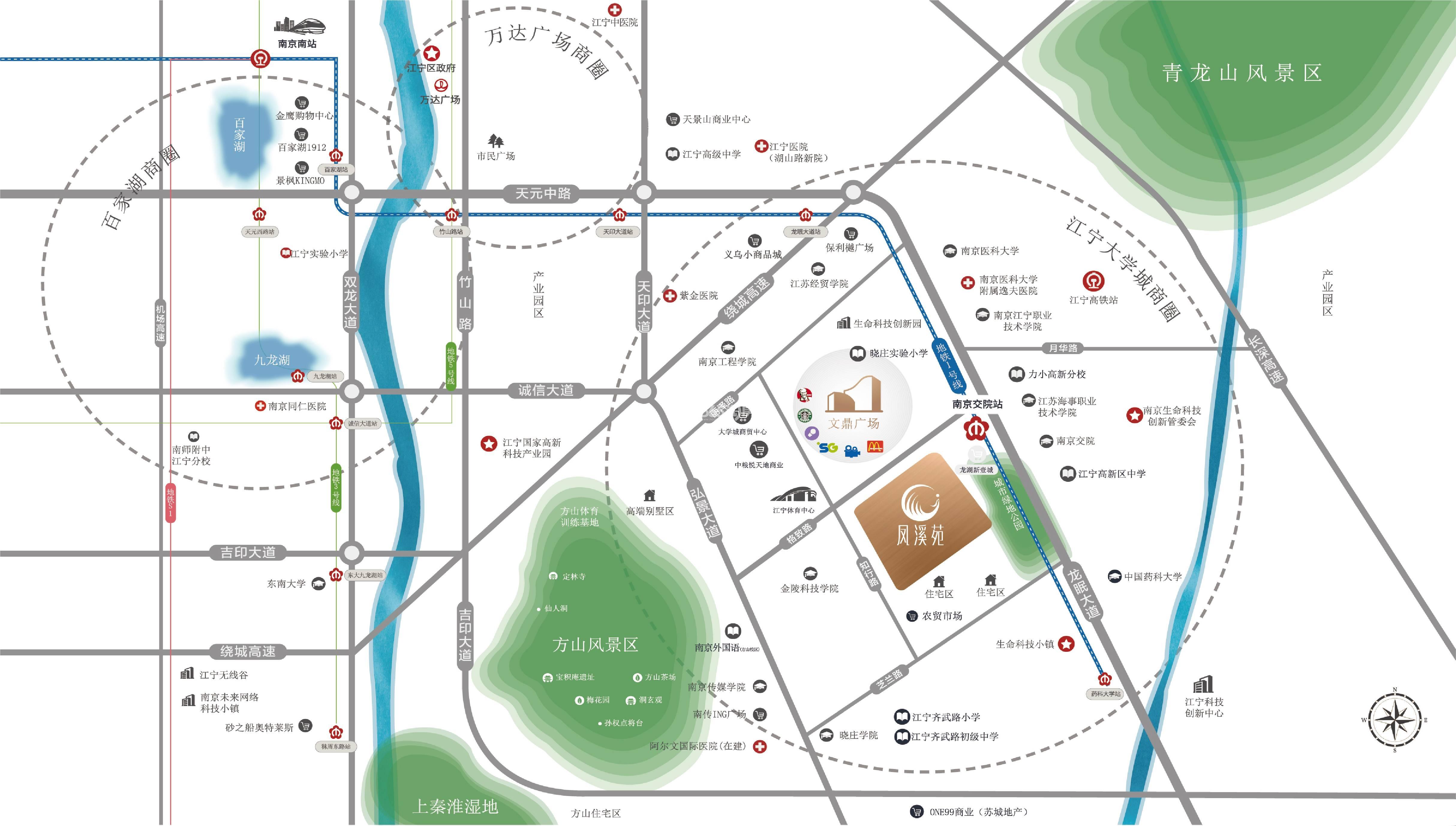 凤溪苑交通图