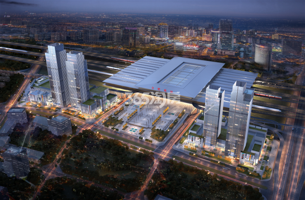 绿地城际空间站鸟瞰图