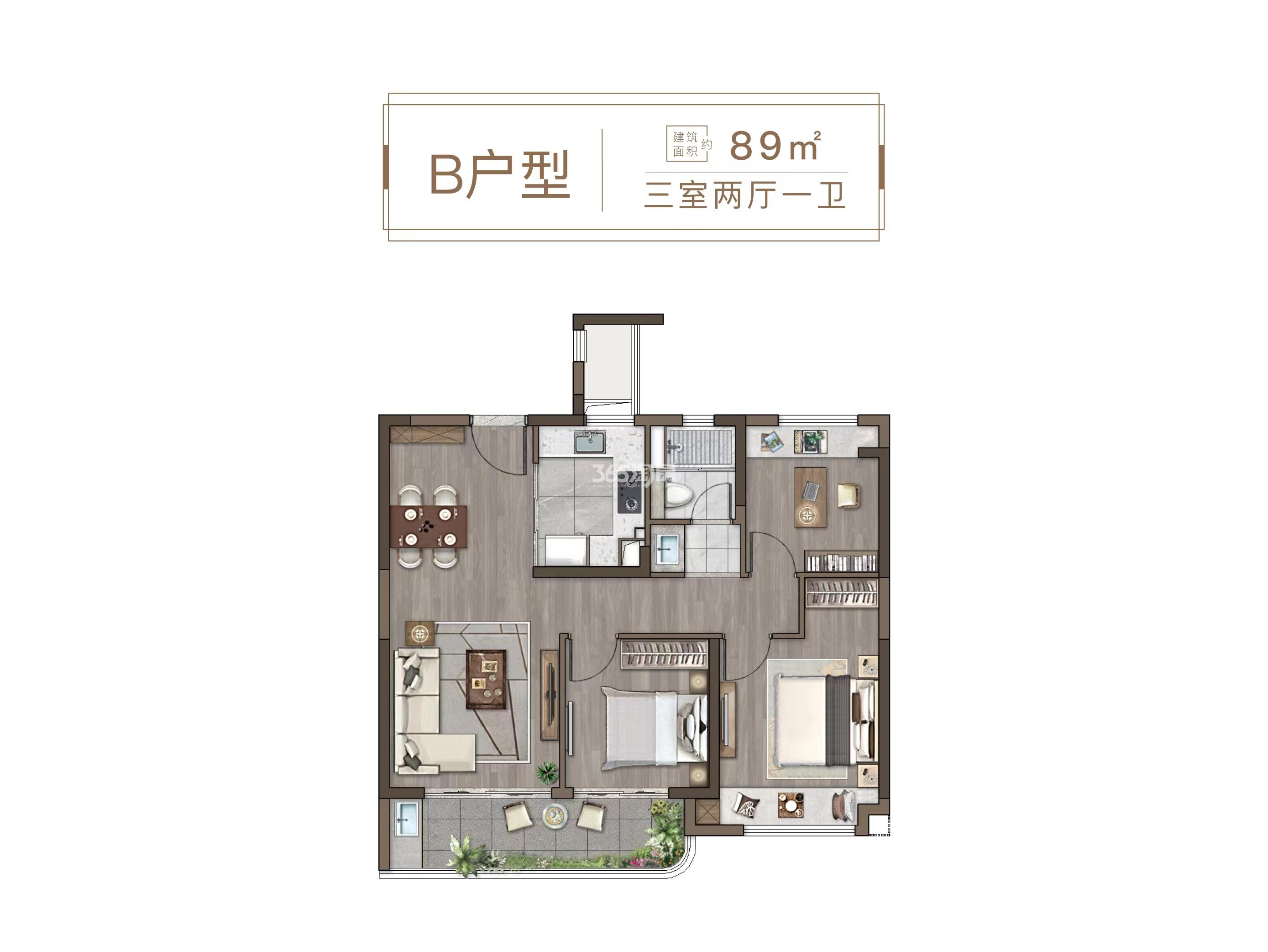 山河九里89平户型图