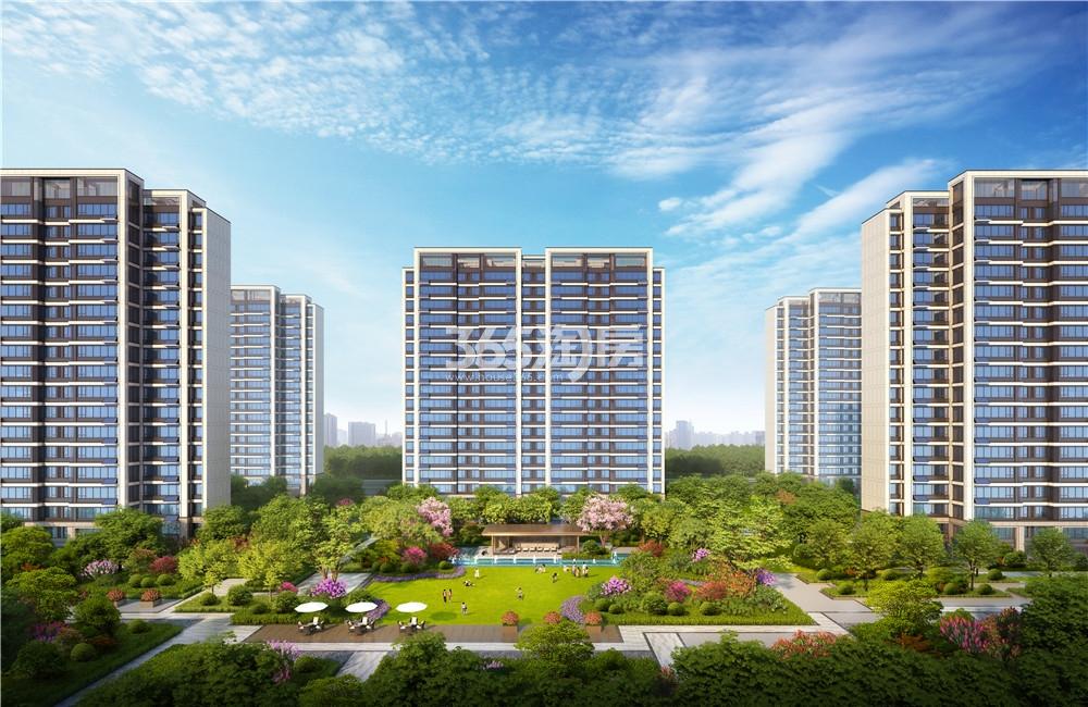 中交春风景里外立面效果图