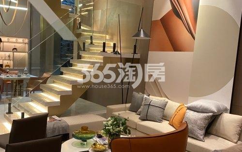 金辉中梁优步学府138㎡样板间—底层客厅