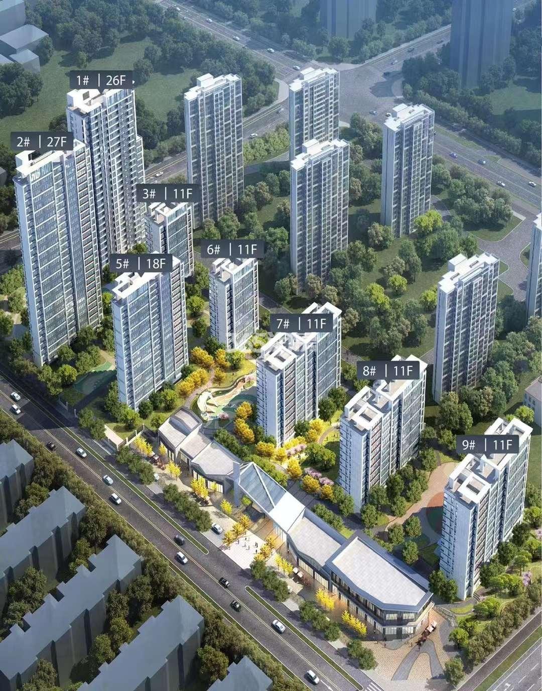 中梁华宇锦绣蘭院鸟瞰图