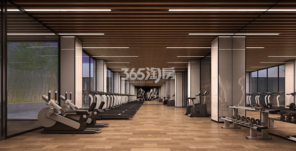 翡丽西安项目会所健身房效果图