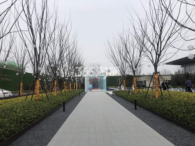 华地学府公园示范区入口实景图（2021.02.02）