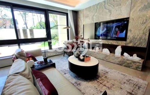 佳兆业和光雅院273㎡下叠实体样板间-客厅