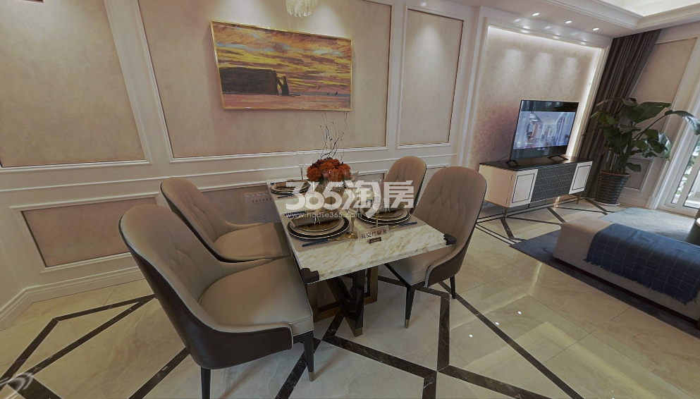 远洋庐玥风景101㎡样板间餐厅