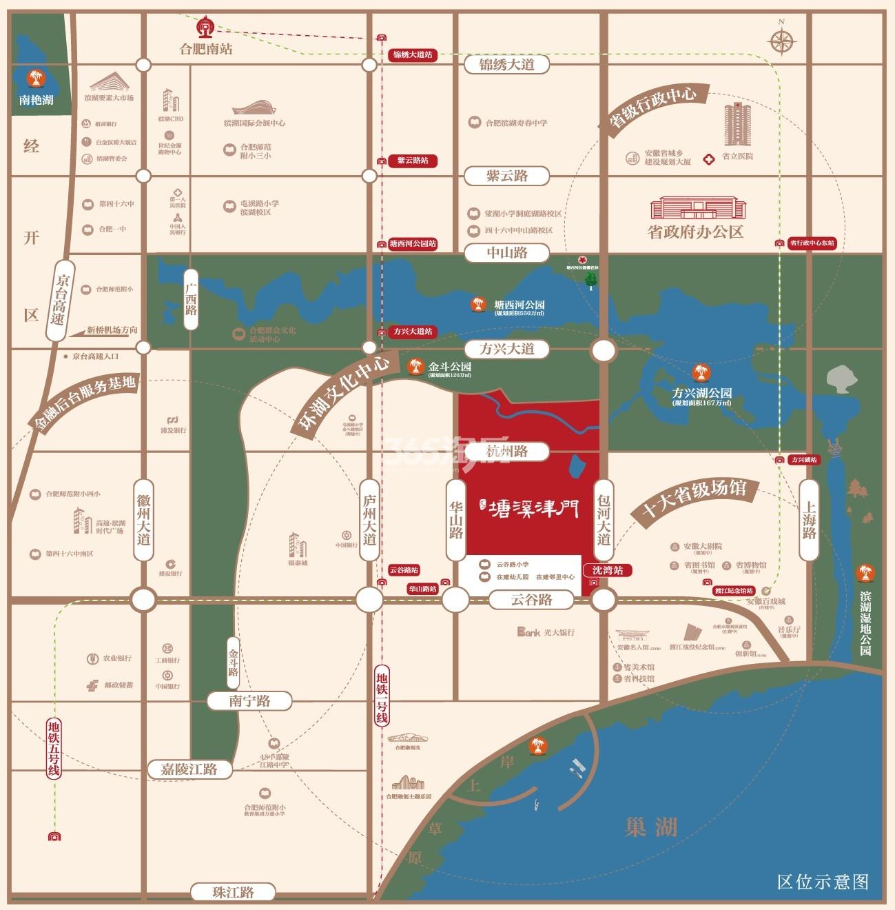 文一塘溪津门区位图