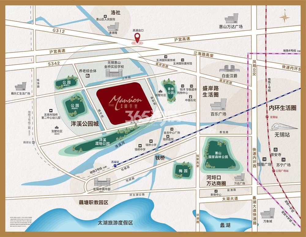 建溪朗诗御萃里区位图