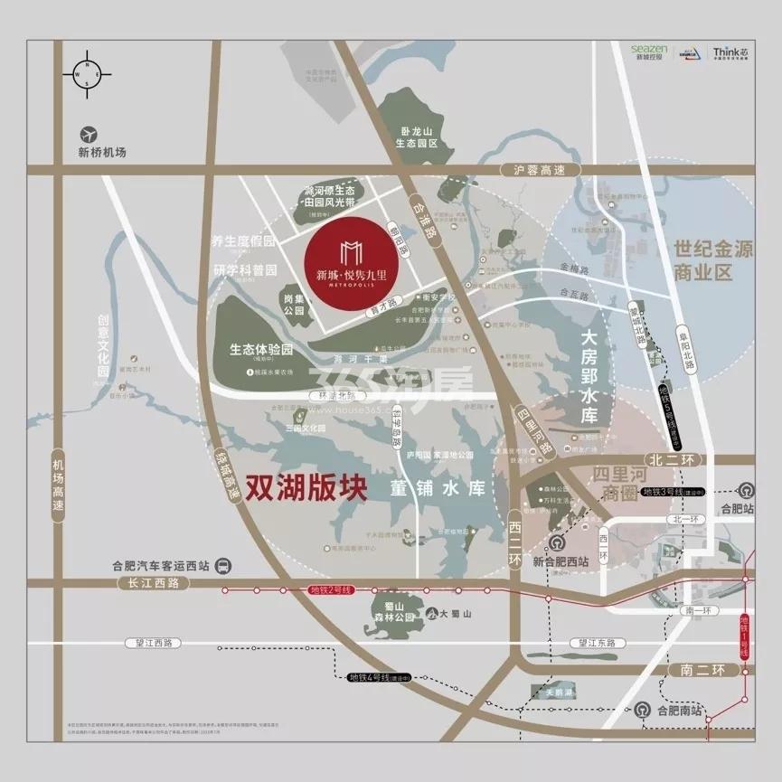 新城悦隽九里交通图