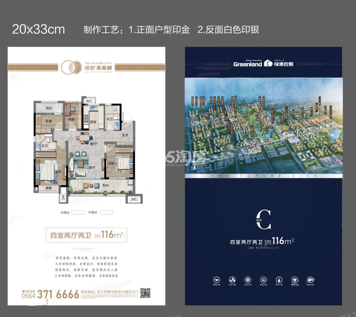 绿地未来城116㎡户型图