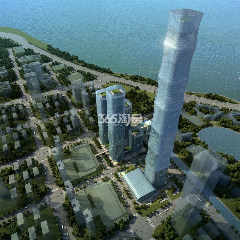 恒大中心鸟瞰图