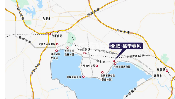 合肥桃李春风区位图