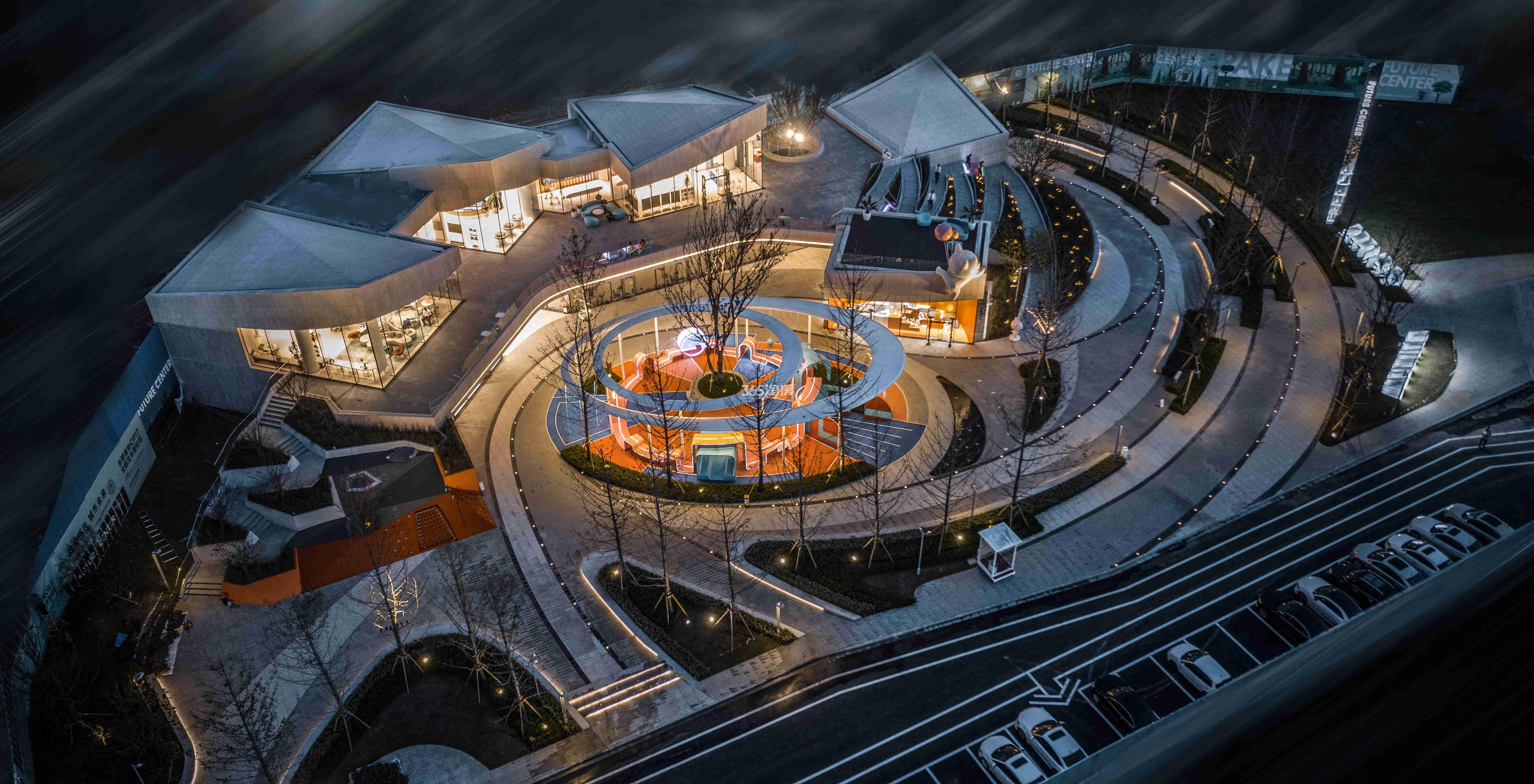 正荣旭辉政务未来示范区夜景实景图（2021.4.1）