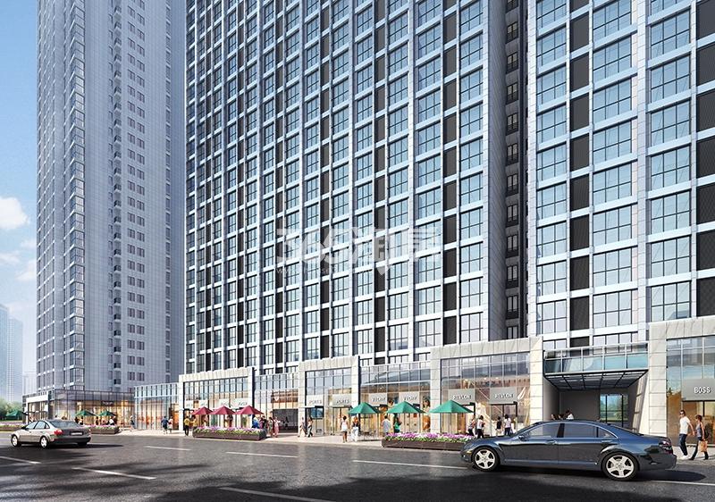 保利达江湾城四期工运路沿街商业效果图