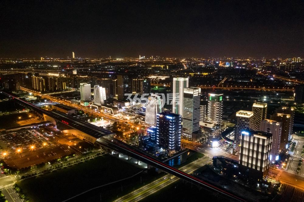 花语天境周边配套高铁新城夜景2实景图