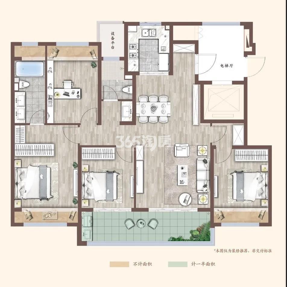 建发新城园玺户型图