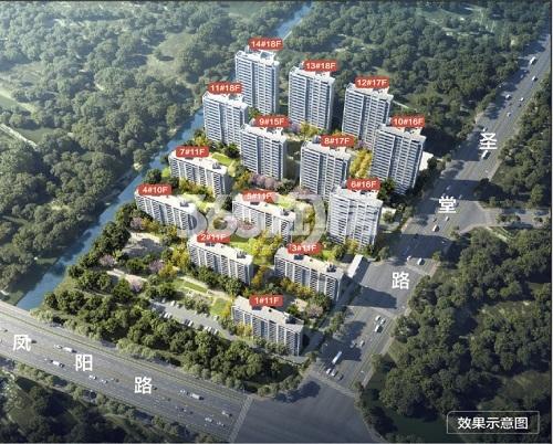 金科·中梁浅棠水岸鸟瞰图