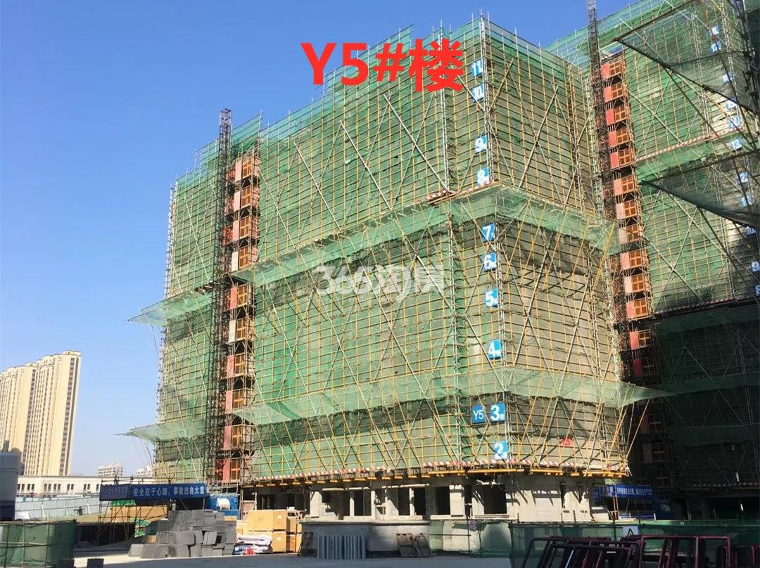 翡丽东方Y5#楼施工进度实景图（2021.3.16）