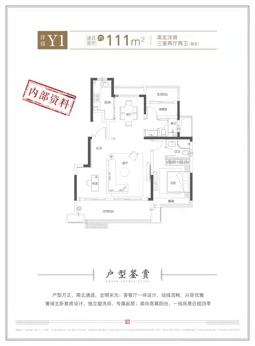 云湖轩Y1低密度多层111㎡户型图