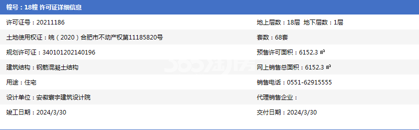 海伦堡·雅居乐·玖悦府18#预售证