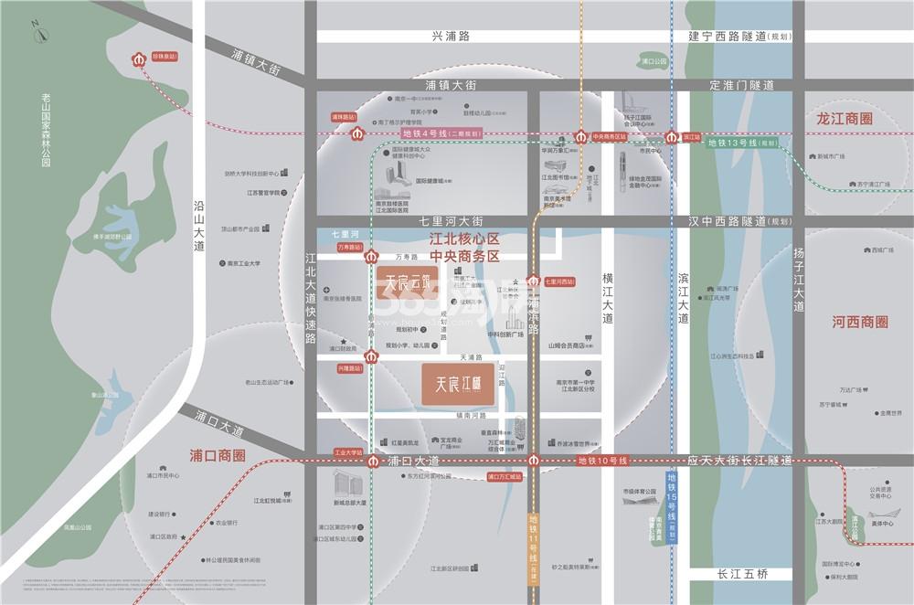 天宸云筑区位图