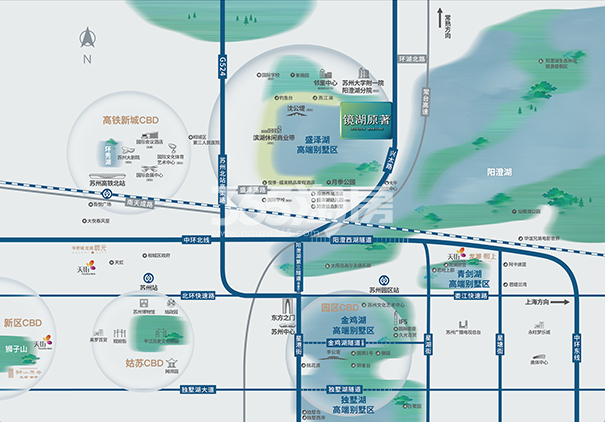 龙湖·镜湖原著交通图