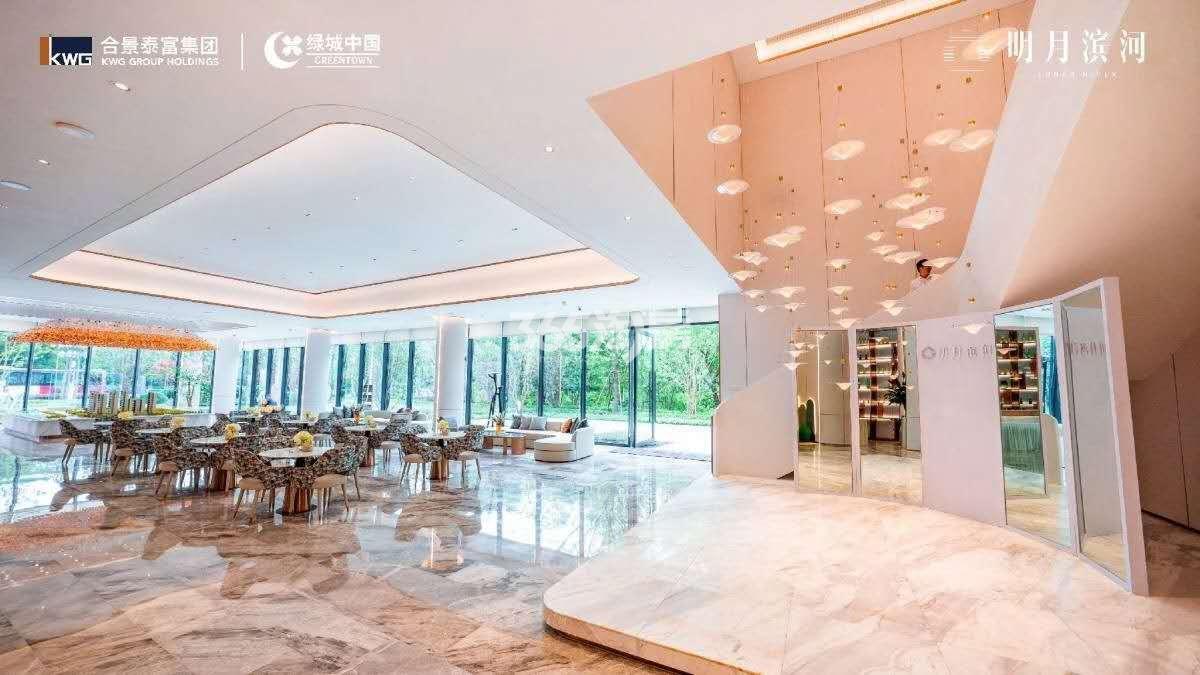 明月滨河项目营销中心内部实景